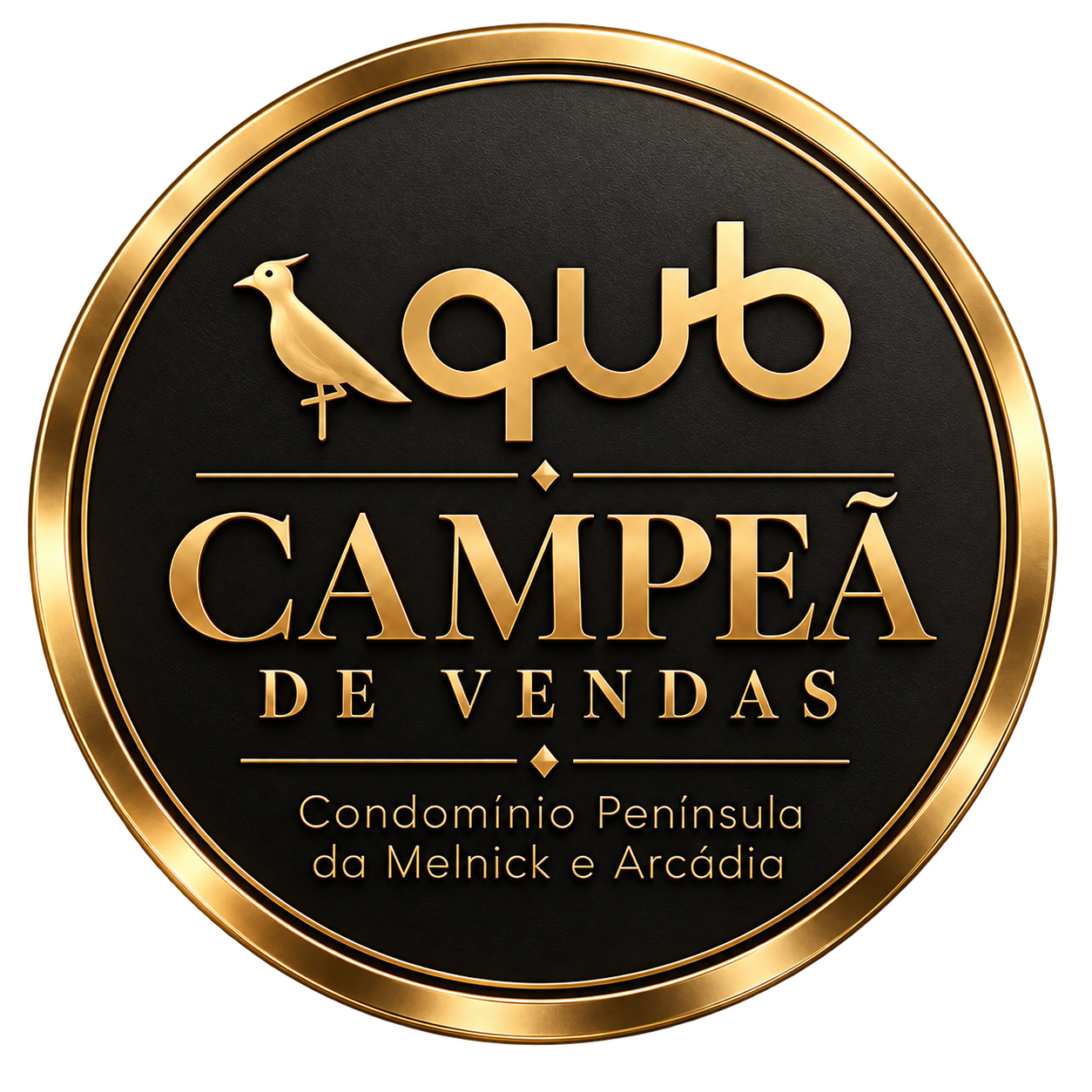 Selo QUB Campeã de Vendas – Condomínio Península da Melnick e Arcádia